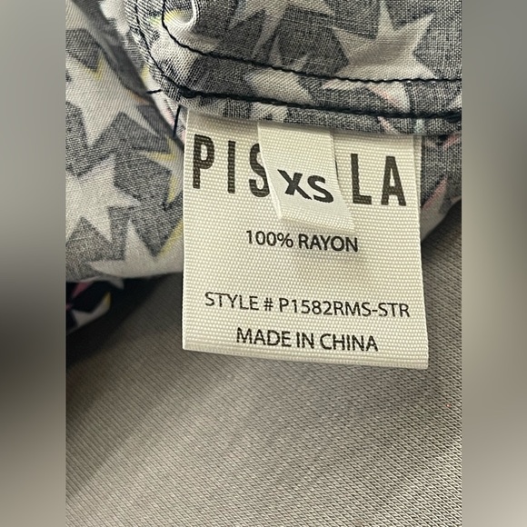 Pistola wrap dress star pattern navy background XS - Picture 6 of 8